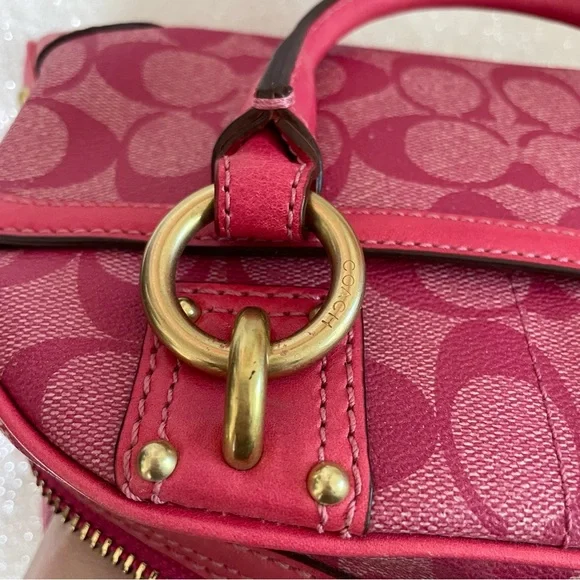 Coach Pink and White Mini Bag - Picture 15 of 16